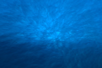 Azure deep blue waters of Mediterranean Ocean, Europe