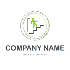 business step logo for company