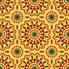 Fototapeta na wymiar seamless pattern in traditional decorative style. hand drawn pattern