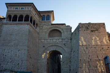 the Etruscan Arch of Perugia, also called Augustus Gate