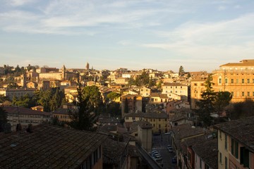 Fototapeta na wymiar View from the top of Perugia city