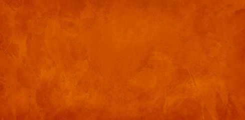 orange background, halloween texture for website backgrounds, old vintage marbled watercolor painted paper or textured antique wall with distressed mottled grunge for thanksgiving and fall designs - 338486227