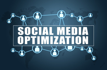 Social Media Optimization - obrazy, fototapety, plakaty