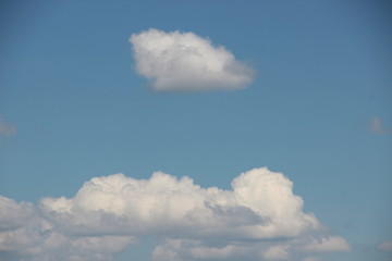Sky, cloudscape, clouds, heaven, blue, cirrus, white, fluffy, life, happiness, freedom, sensitivity...