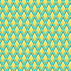 Seamless vector geometric rhombus color pattern background