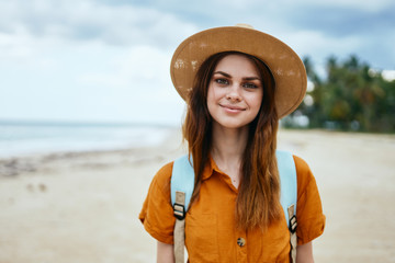 young woman on the beach