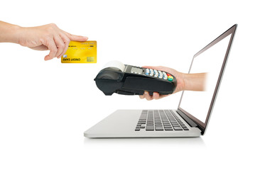 online payment concept.shopping online