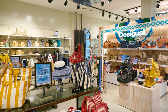 VENICE, ITALY - CIRCA MAY, 2019: interior shot of "Coin" department store.