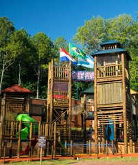 Three country borders mark (Brazil, Argentina and Paraguay), brazilian side, shot in Iguassu falls