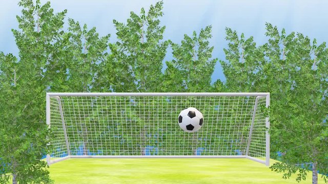 Fussball, Tor, Spielen, Animation