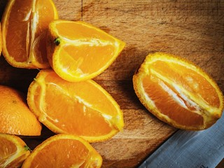 orange and lemon