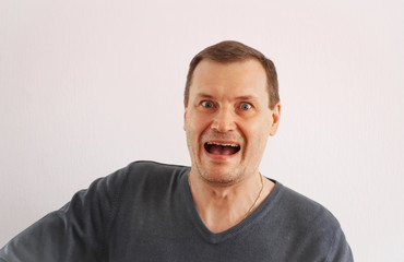 Obraz premium Portrait man emotions