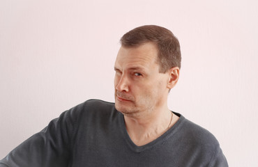 Fototapeta premium Portrait man emotions