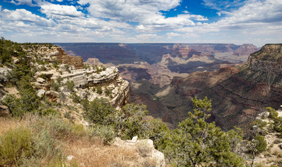 Fototapeta na wymiar Grand Canyon overview in the morning