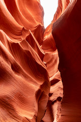 view up the rocks in red canyon