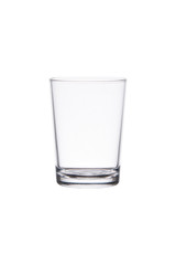 Empty water glass isolated on white with clipping path
