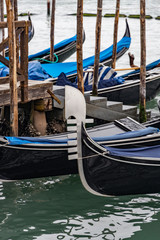 venice gondola in parking place