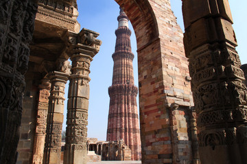 Obraz premium The Qutub Minar, New Delhi, India