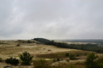Baltic sea, Curonian spit, Dancing forest, Sand dunes