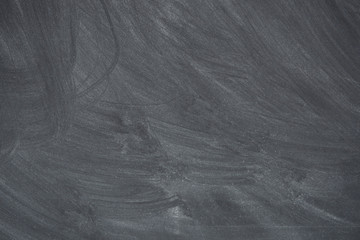 Chalk rubbed out on blackboard, chalkboard texture background copy space for add text and design