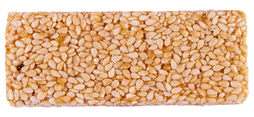 Gozinaki. Middle East caramel sweet roasted sesame seeds