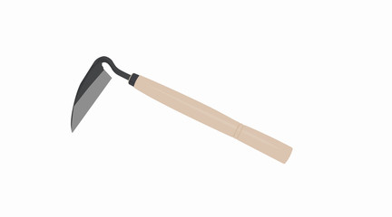 Vector Isolated Illustration of a Weeding Hoe