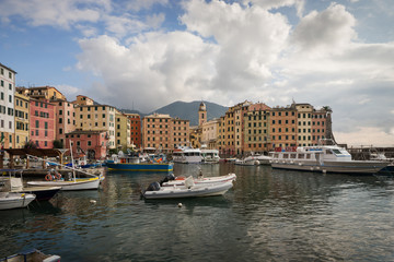 Harbour in Camogli, Liguria, Italy