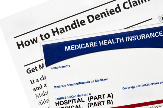 Medicare Health Insurance Card With Denied Claims Explanation