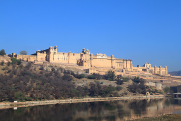 Fototapeta na wymiar The Amber Fort, Jaipur, India