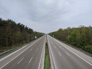 Naklejka premium Leeres Autobahn