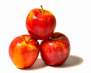 Red apple isolated on a white background