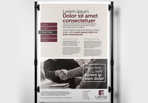 Law Firm Poster Layout
