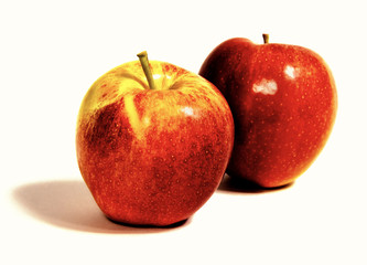 Red apple isolated on a white background
