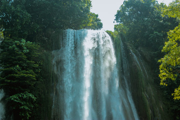 Waterfalls and Green Scenery