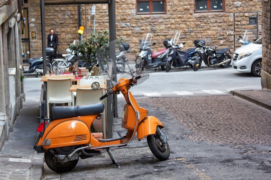 Italian lifestyle retro scooter dolce vita