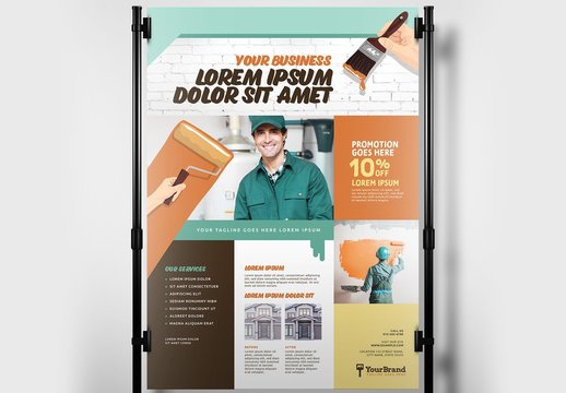 Painter and Decorator Poster Layout