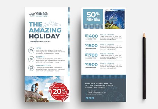 Travel Agency Tour Guide Flyer Layout