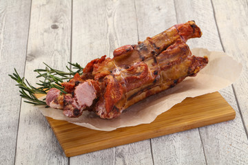 Smoked pork ribs