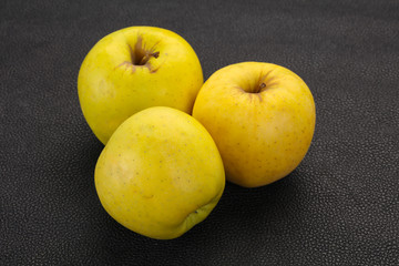 Yellow ripe apples