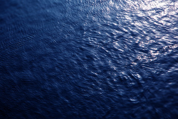Obraz premium Blue Tones Water texture as Background. Phantom blue tinting