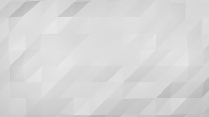 White, gray, abstract geometric background, 3d rendering from polygons, triangle, illustration, pattern triangular template. for use in beautify desing background art