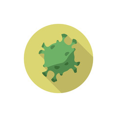 flat design vector of coronavirus covid 19 sign