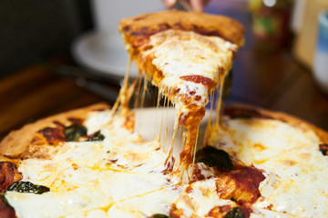 a slice of pizza