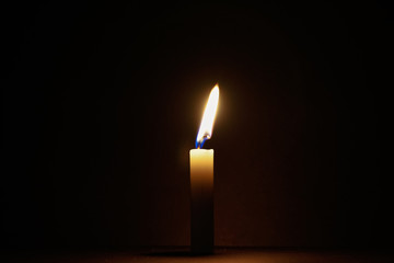 candle in fire