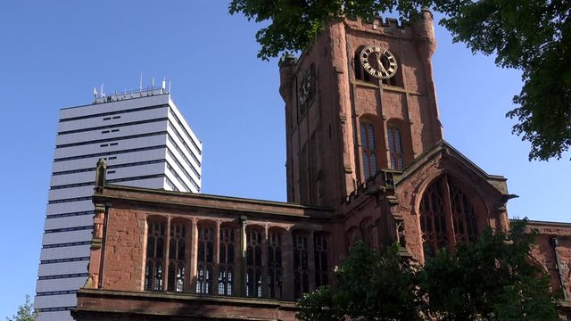 Coventry city architecture England UK 4K 