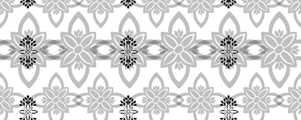 Foto op Plexiglas Flower damask ornate seamless pattern. Vector surface design for fabric, apparel textile, book, interior, wallpaper background © WI-tuss