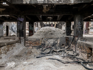 Interior of an abandoned factory