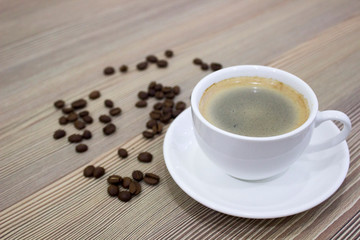 a cup of coffee