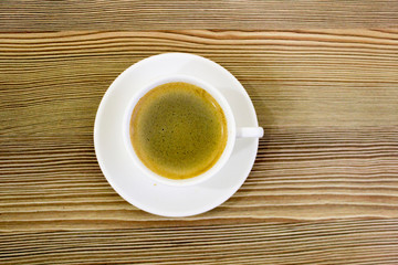 a cup of coffee