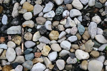 Variety Pile of Colorful Rocks 